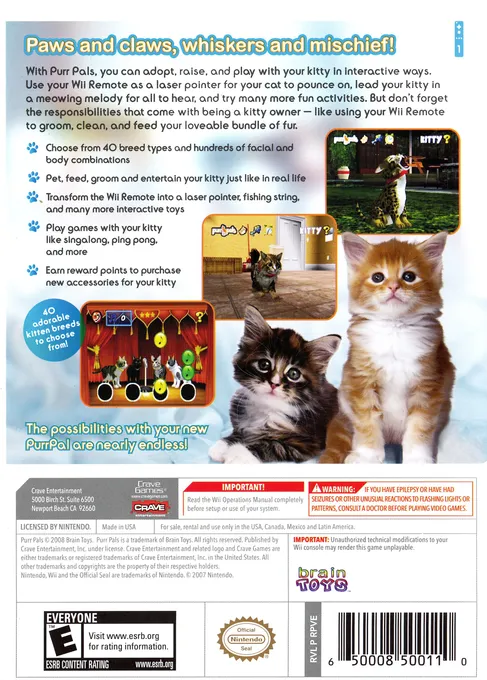 Purr Pals box back