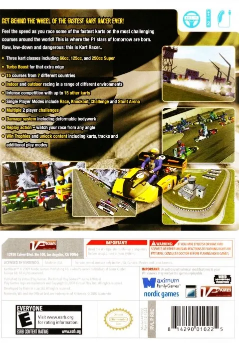 Kart Racer box back