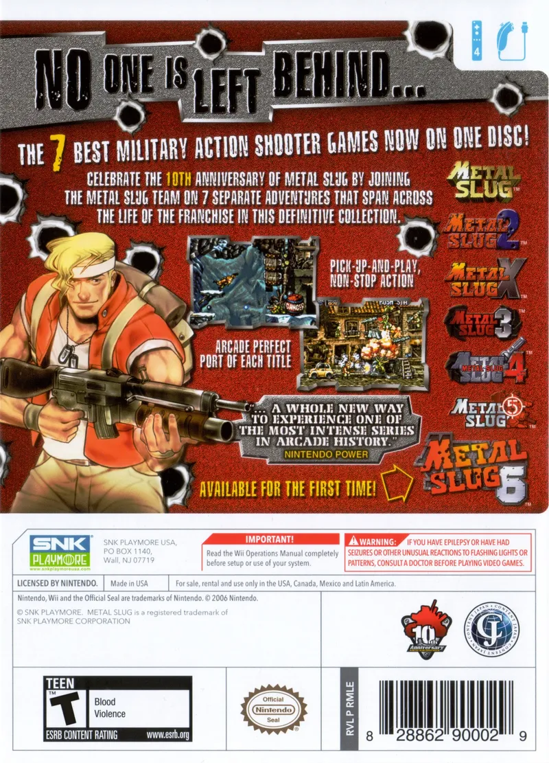 Metal Slug Anthology box back