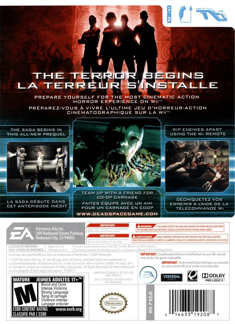 Dead Space: Extraction box back