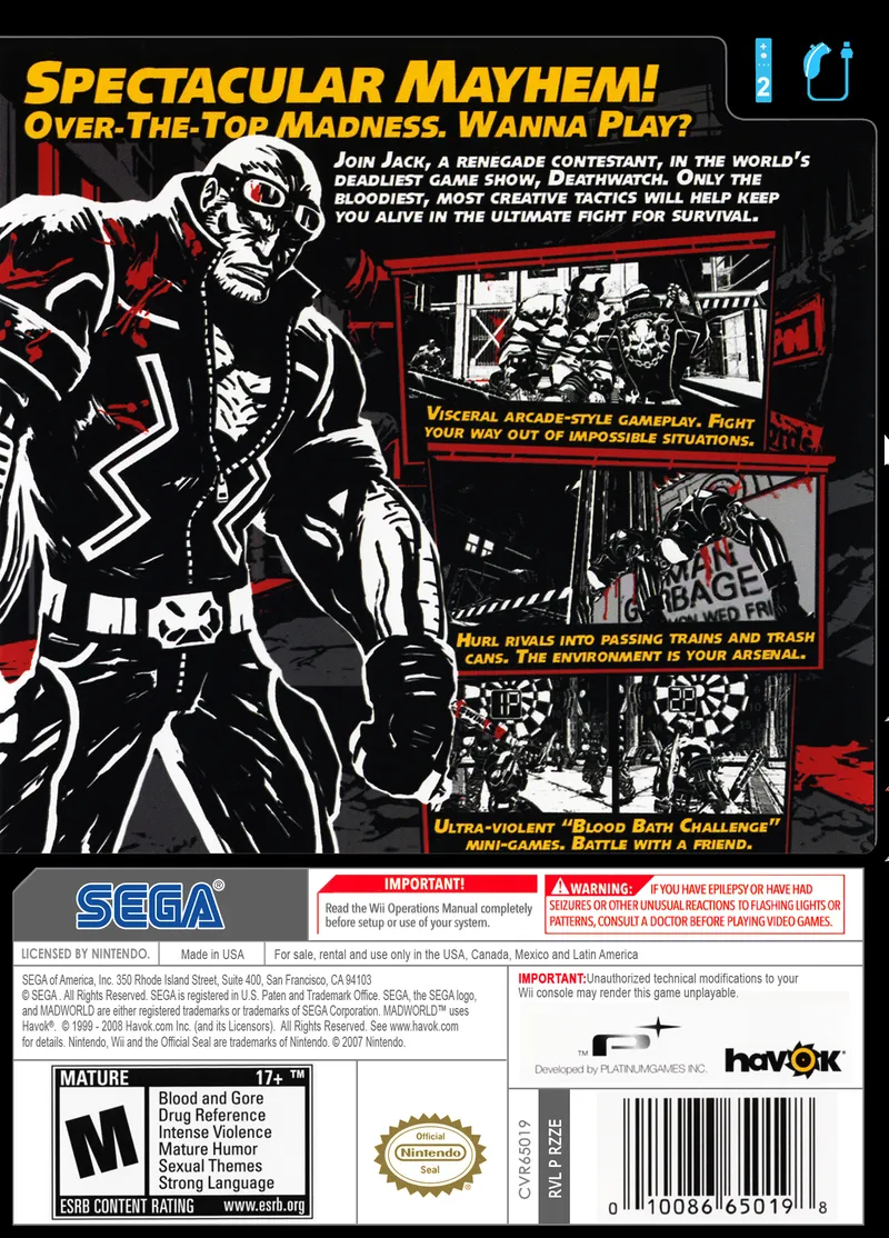 MadWorld box back
