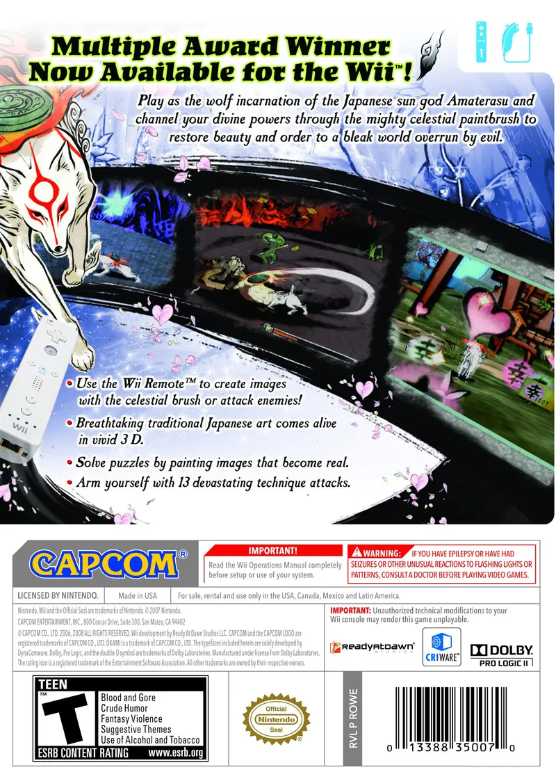 Ōkami box back