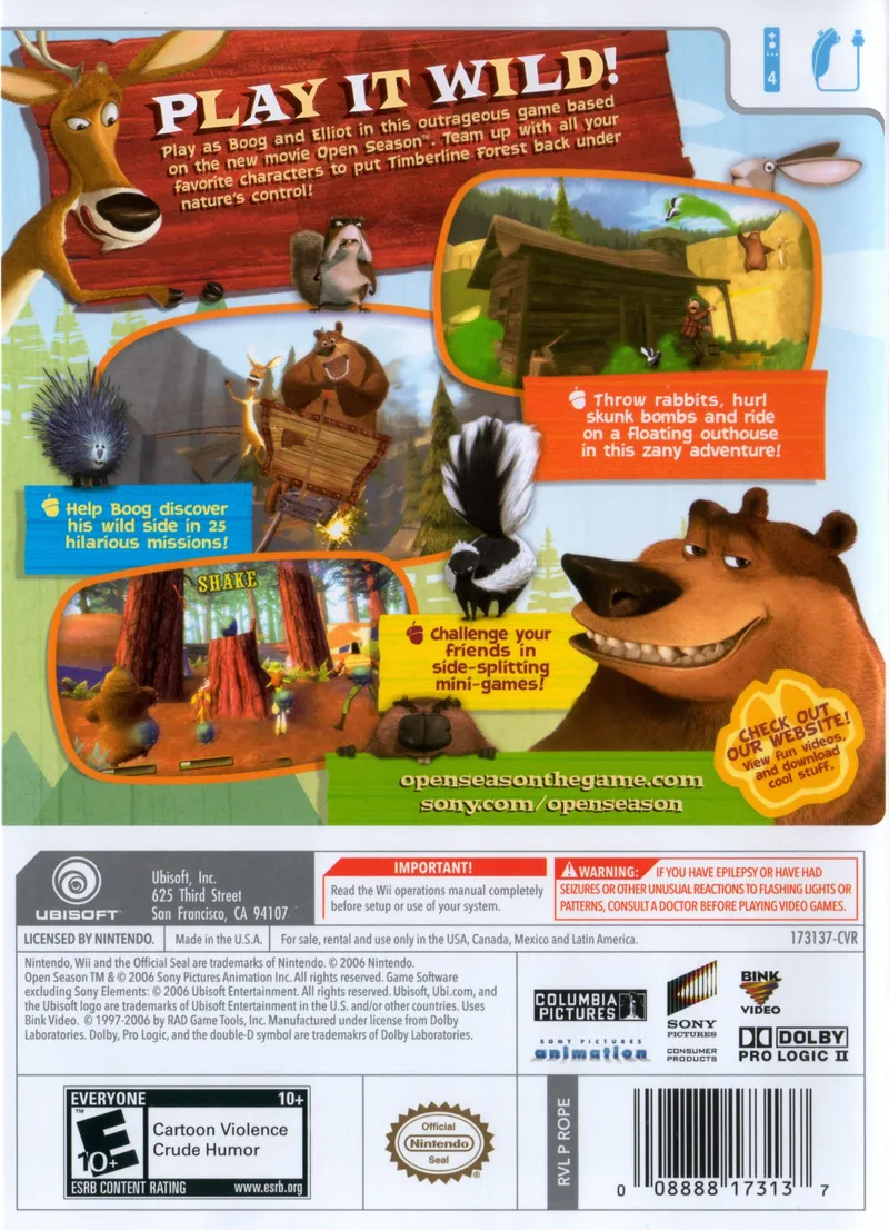Open Season box back