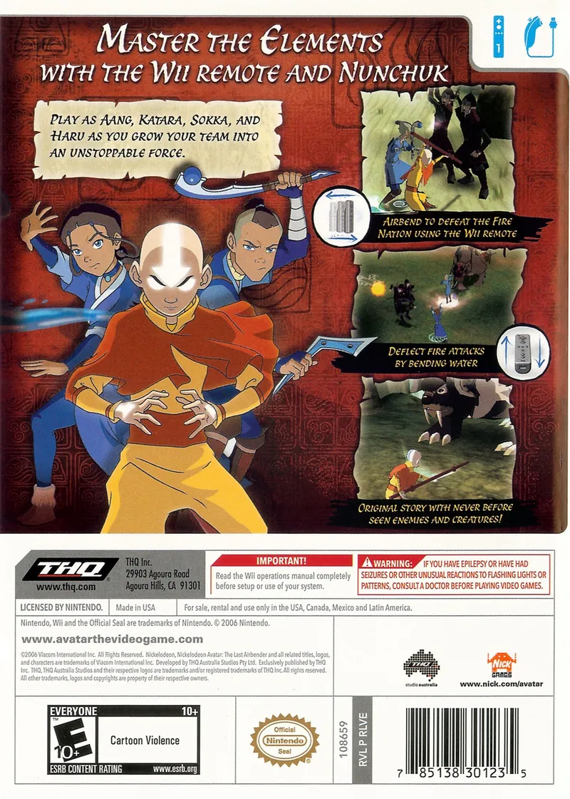 Avatar: The Last Airbender box back
