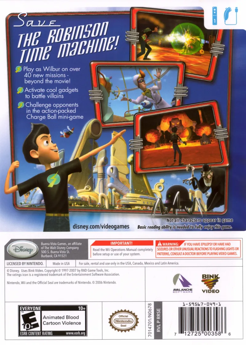 Meet the Robinsons box back