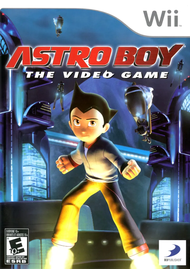 Astro Boy: The Video Game cover art for Nintendo Wii