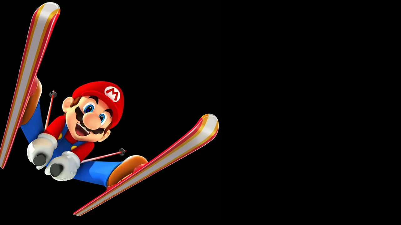 Backdrop artwork for Mario & Sonic at the Olympic Winter Games