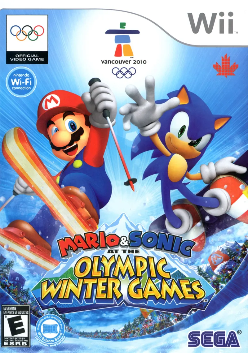 Mario & Sonic at the Olympic Winter Games box art