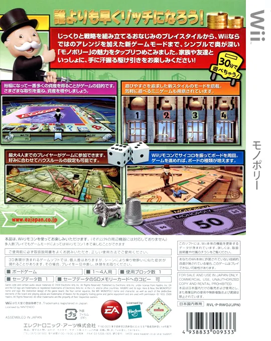 Monopoly box back