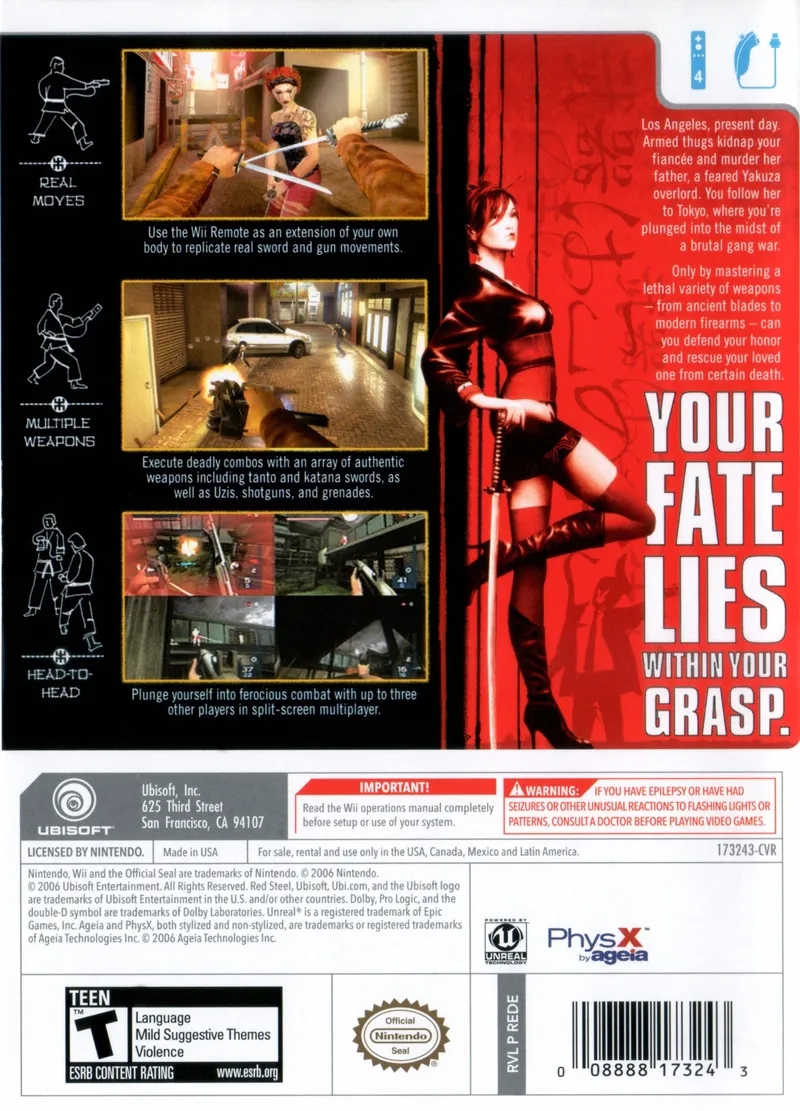 Red Steel box back