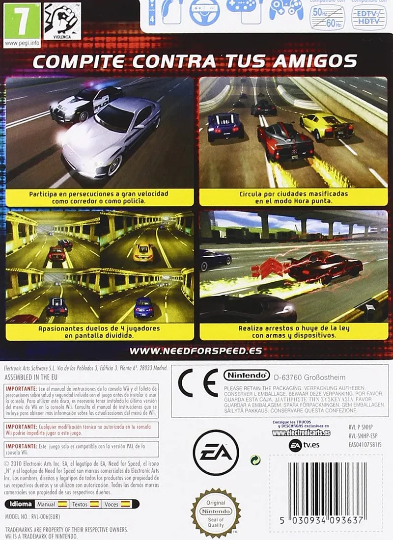 Need for Speed: Hot Pursuit box back