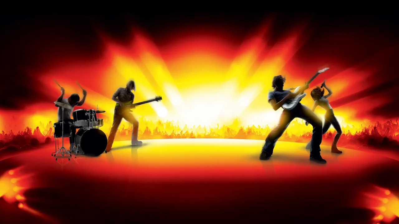 Backdrop artwork for Guitar Hero: World Tour