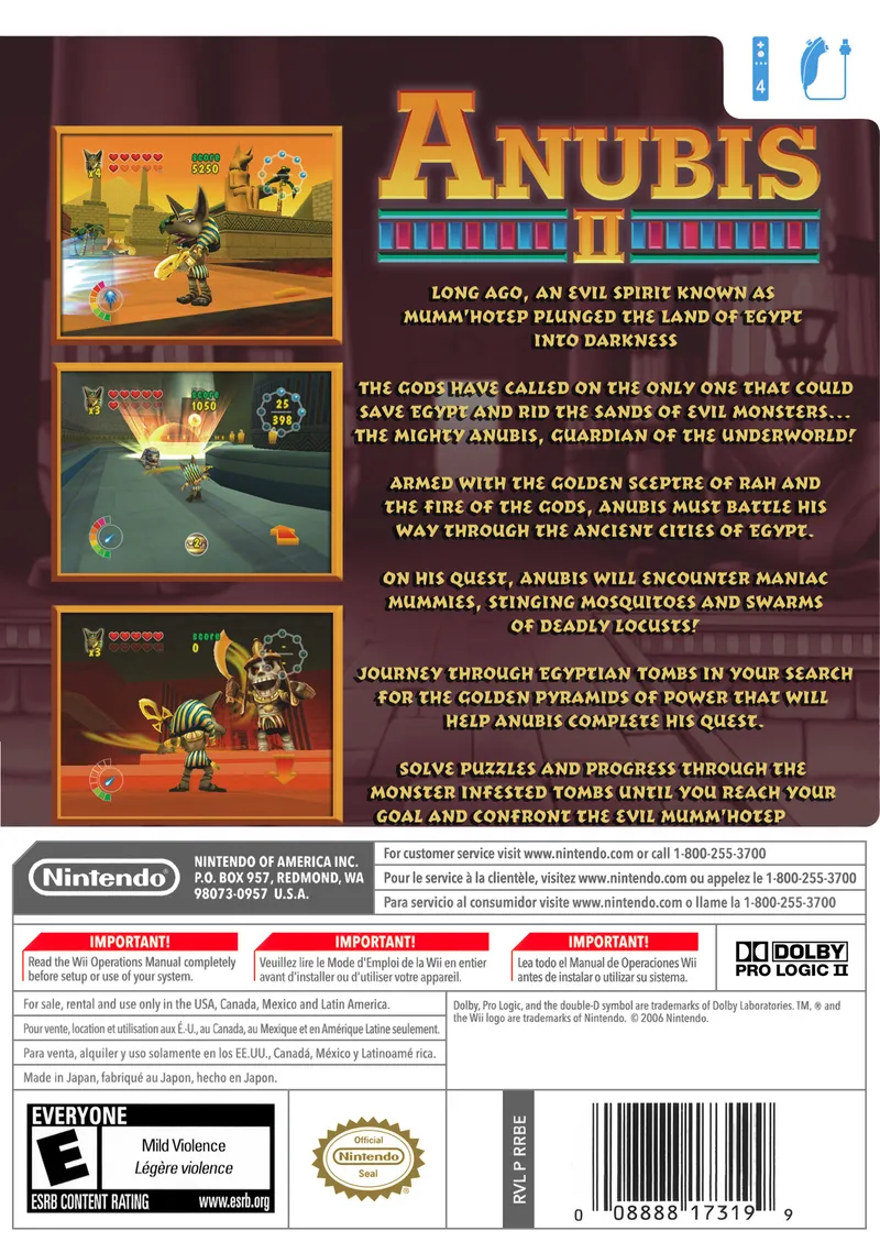 Anubis II box back