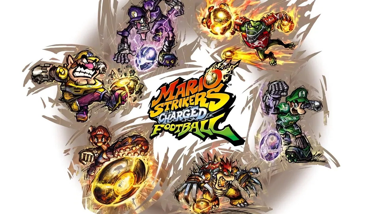 Backdrop artwork for Mario Strikers Charged