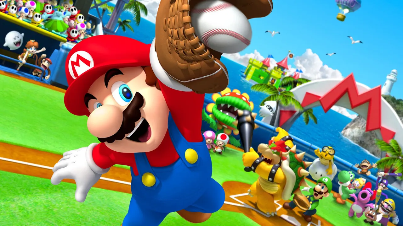 Backdrop artwork for Mario Super Sluggers