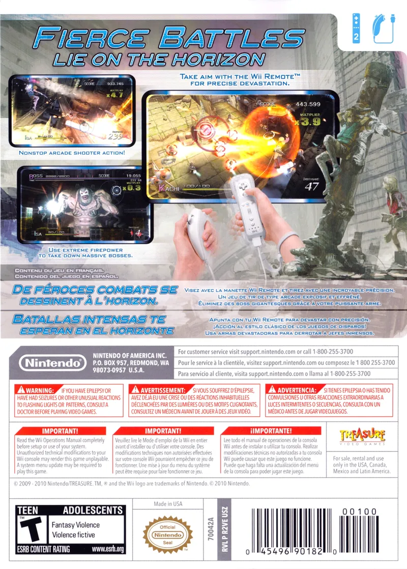 Sin & Punishment: Star Successor box back