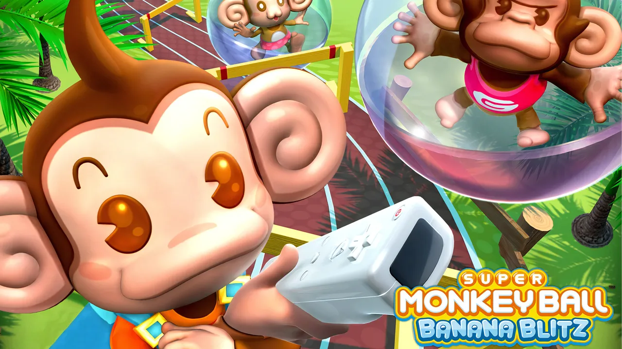 Backdrop artwork for Super Monkey Ball: Banana Blitz
