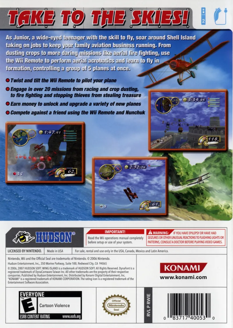Wing Island box back