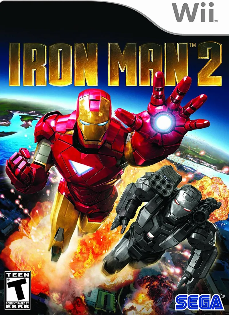 Iron Man 2 cover art for Nintendo Wii