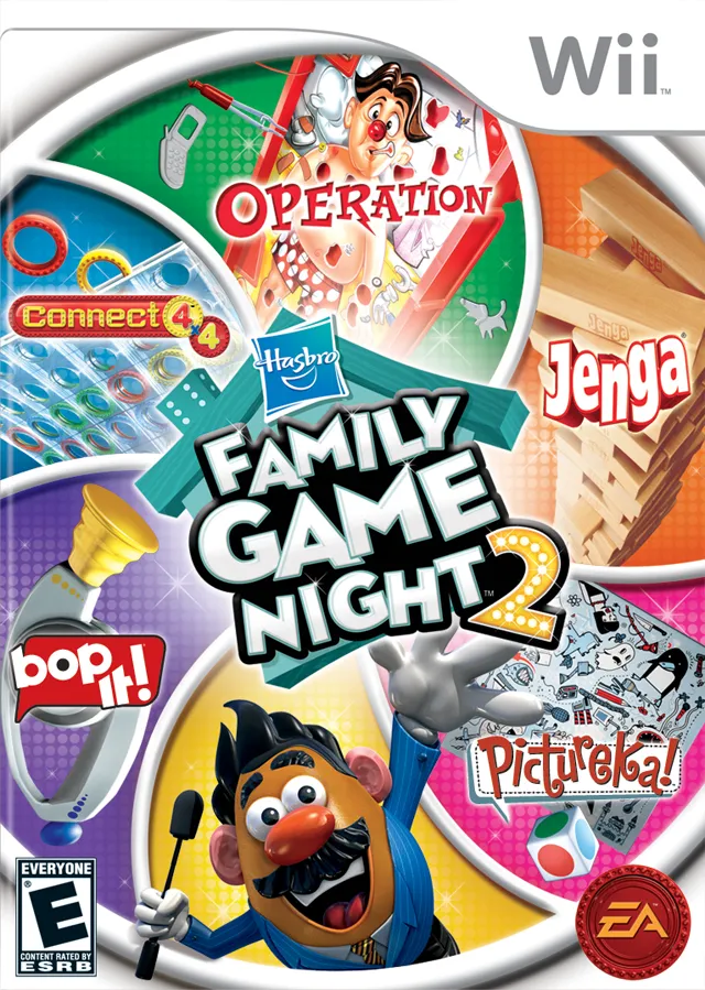 Hasbro Family Game Night 2 cover art for Nintendo Wii