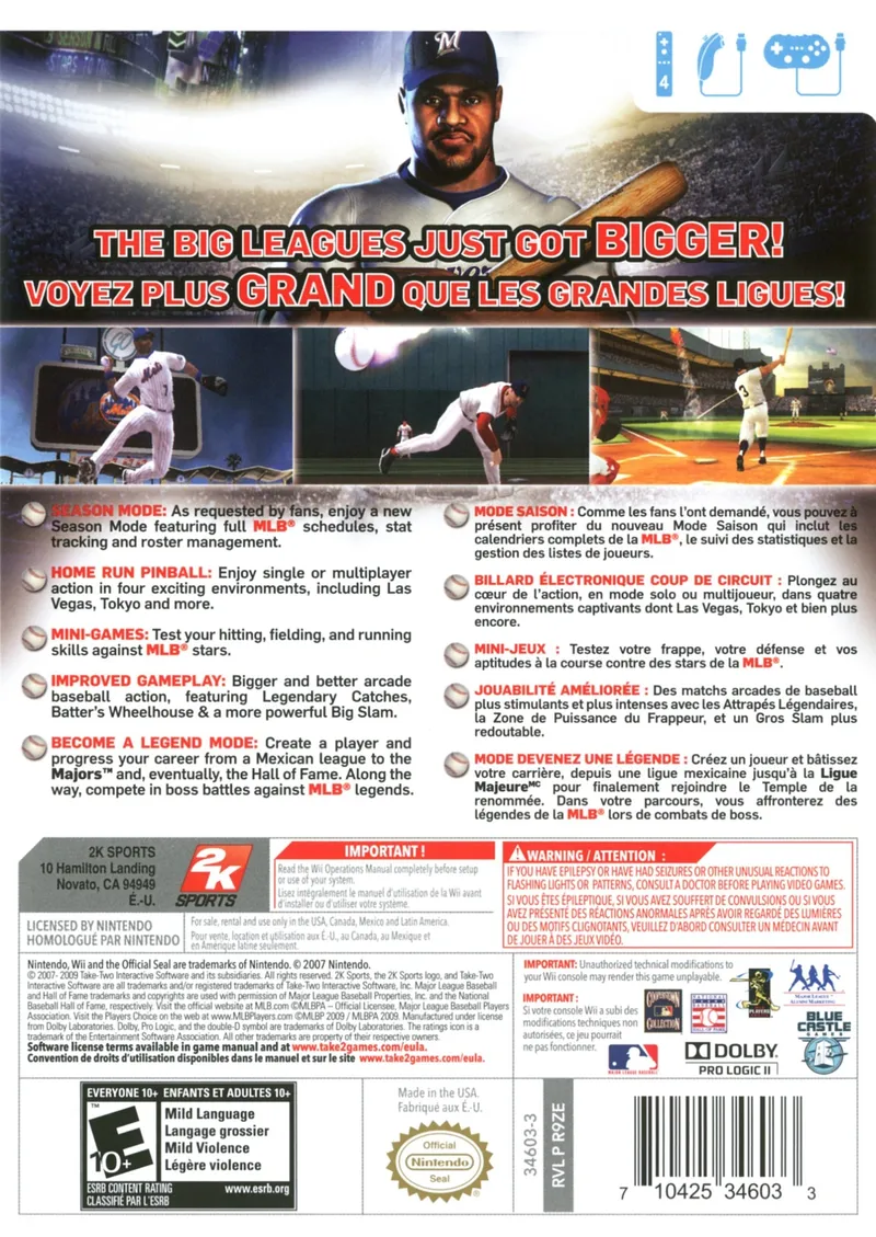 The Bigs 2 box back
