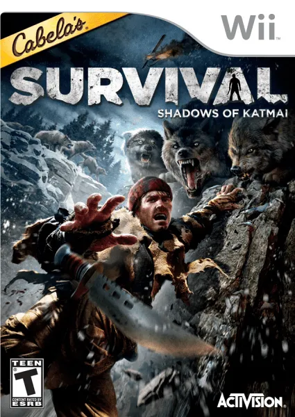 Cabela's Survival: Shadows of Katmai cover art for Nintendo Wii