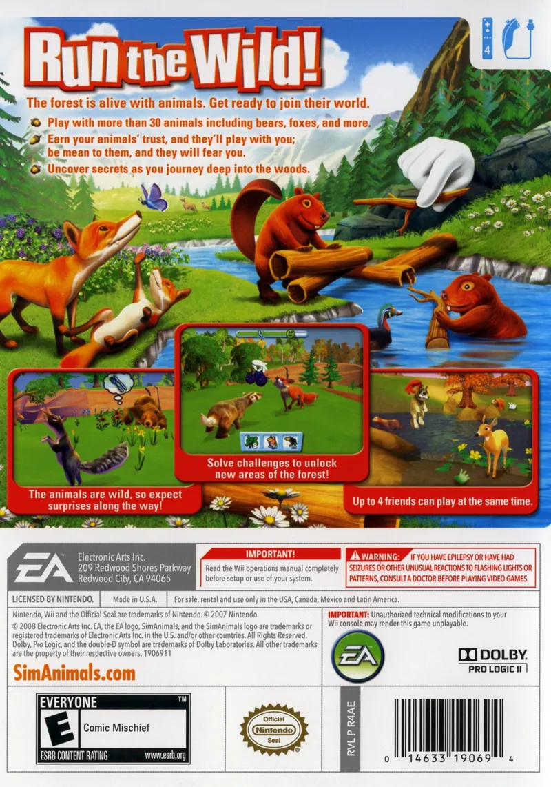 SimAnimals box back