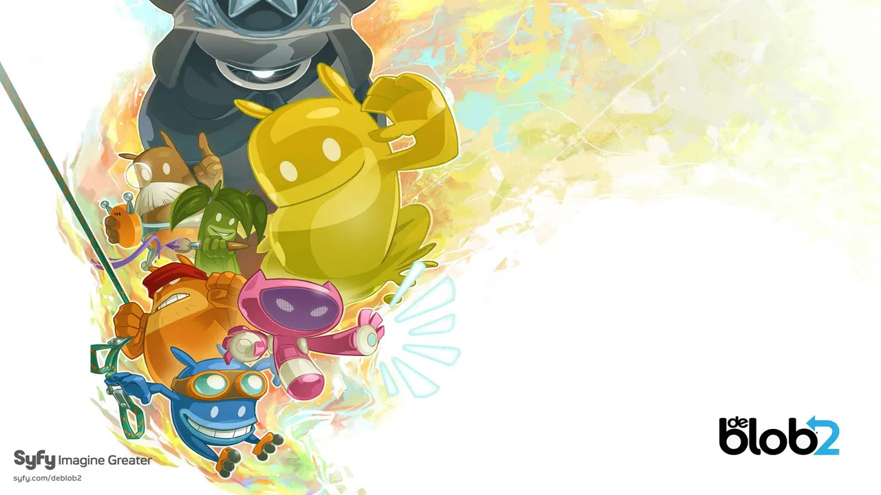 Backdrop artwork for de Blob 2