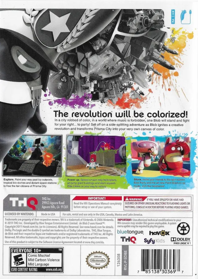 de Blob 2 box back