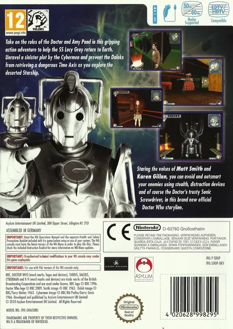Doctor Who: Return to Earth box back