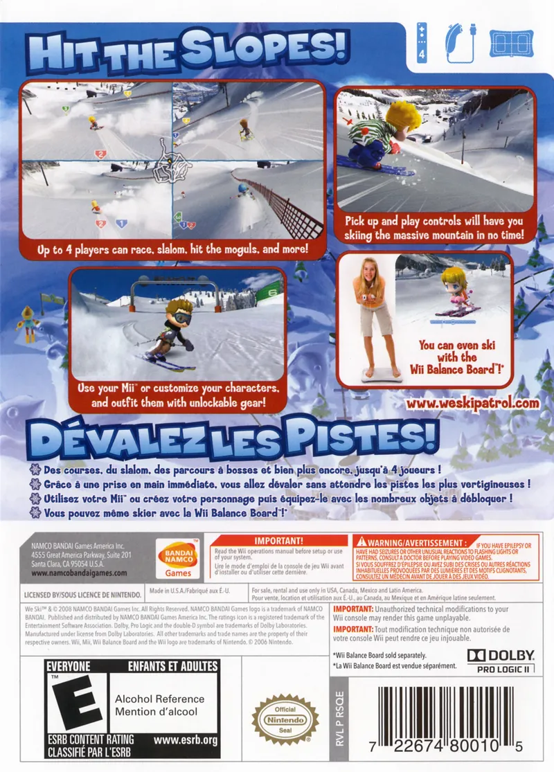 We Ski box back