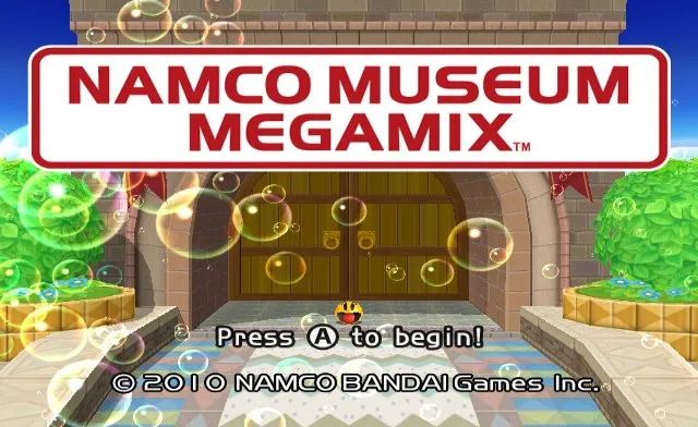 Backdrop artwork for Namco Museum Megamix