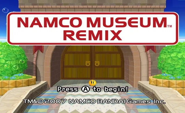 Backdrop artwork for Namco Museum Remix