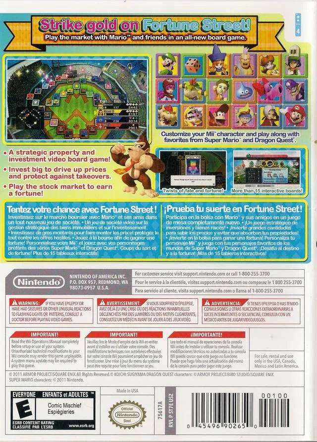 Fortune Street box back