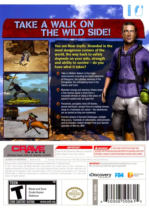 Man vs. Wild box back