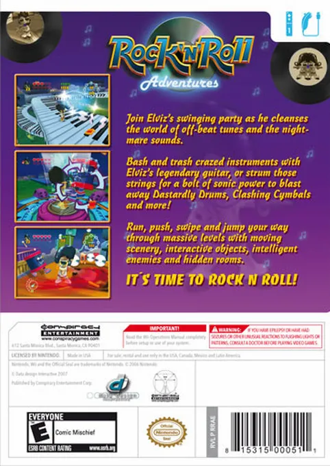 Rock 'N' Roll Adventures box back