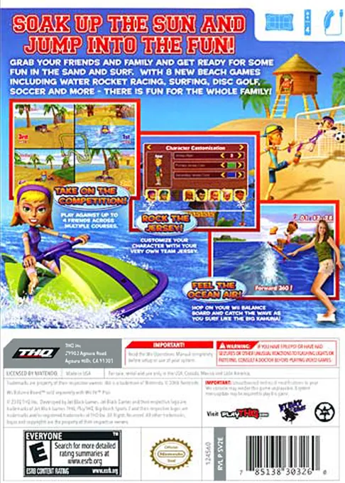 Big Beach Sports 2 box back