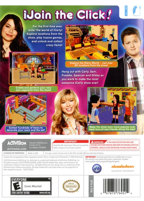 iCarly 2: iJoin the Click! box back