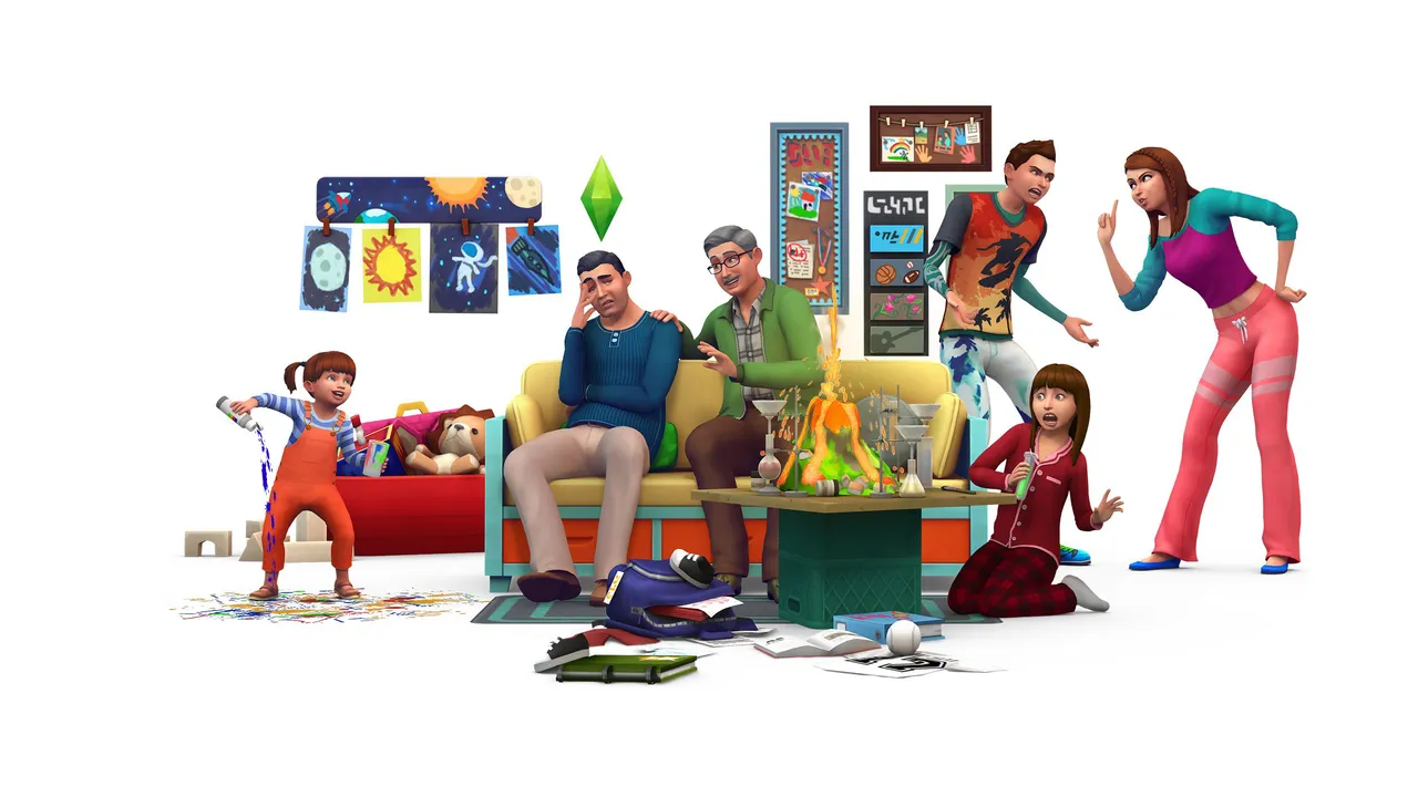 Backdrop artwork for The Sims 4