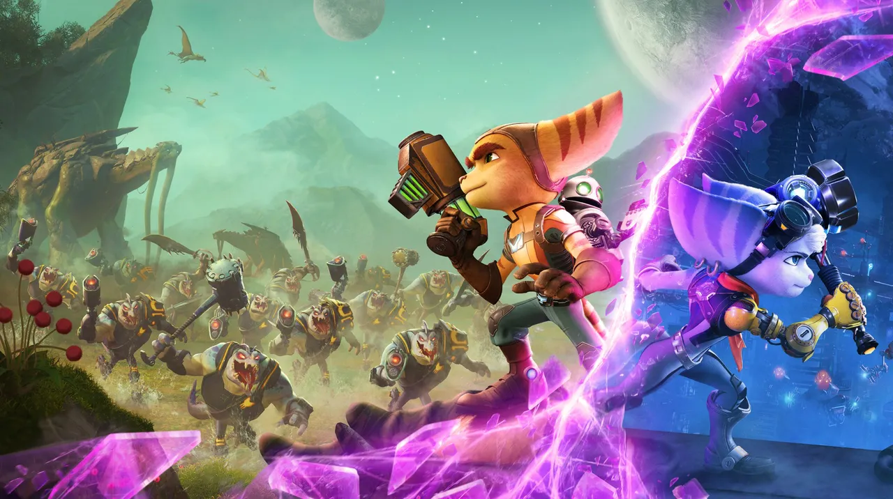 Backdrop artwork for Ratchet & Clank: Rift Apart