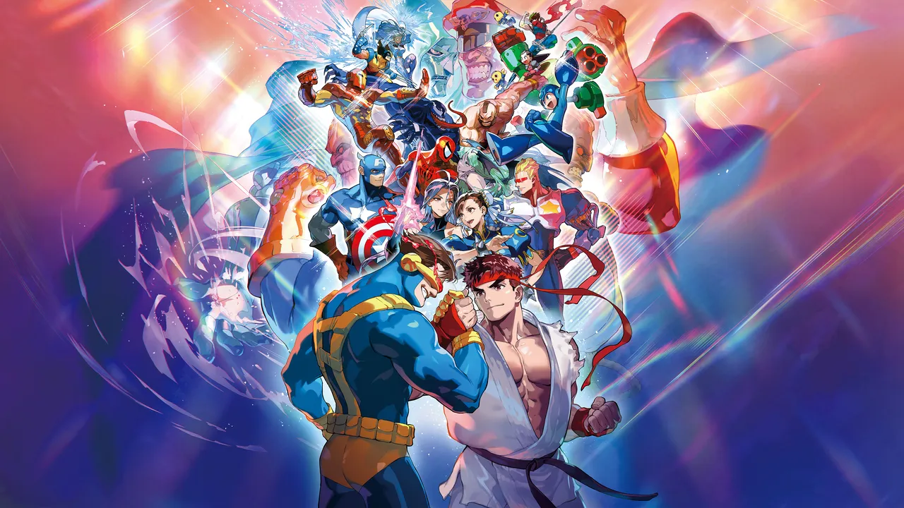 Backdrop artwork for MARVEL vs. CAPCOM Fighting Collection: Arcade Classics