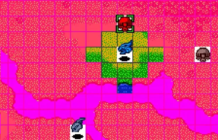 Backdrop artwork for Super Robot Taisen Compact for WonderSwan Color