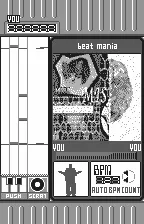 Backdrop artwork for Beatmania for WonderSwan