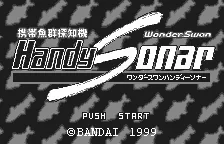 WonderSwan Handy Sonar title screen